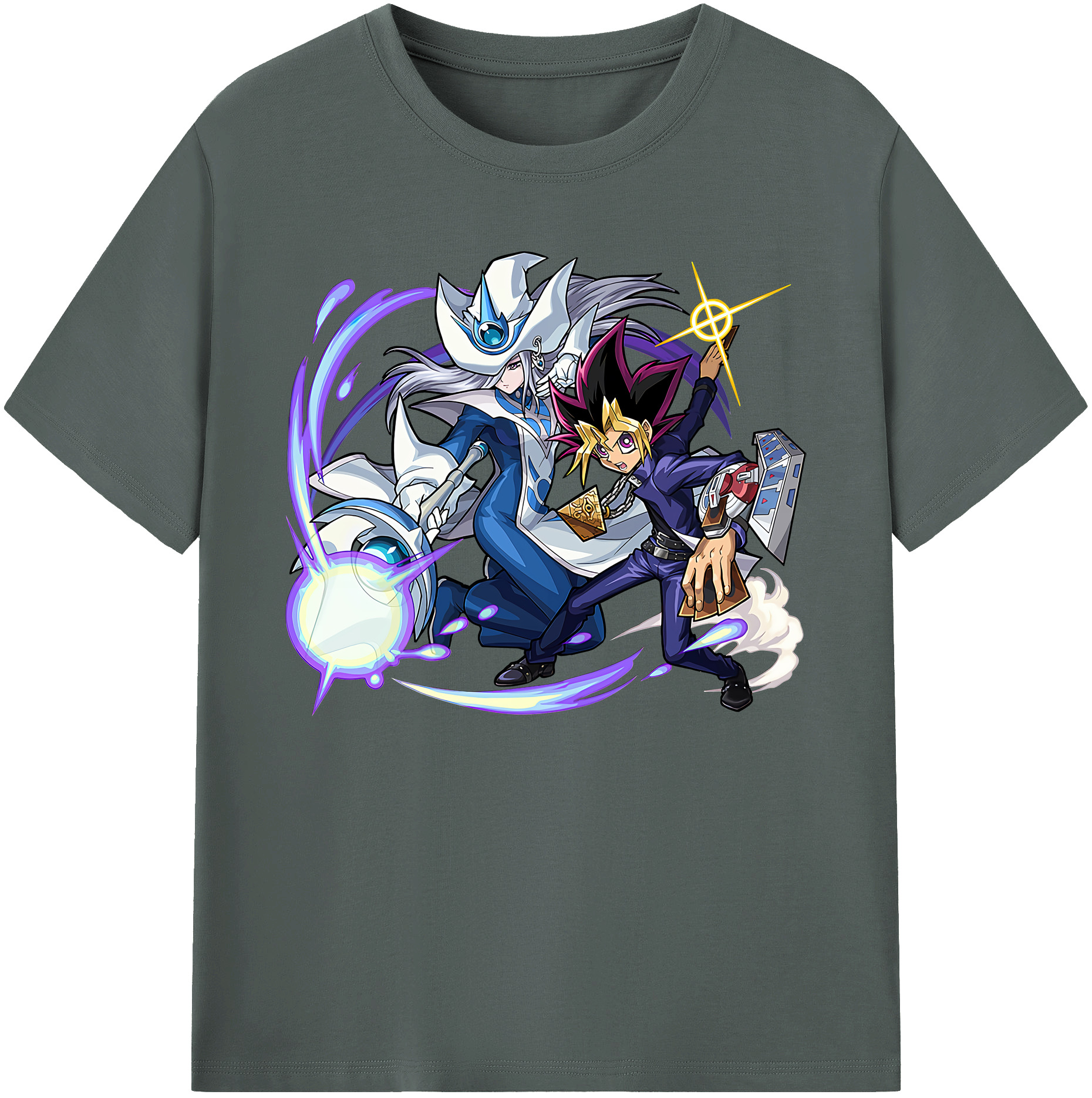 （画像用） 遊☆戯☆王 Yu-Gi-Oh! 綿100％ メンズ半袖Tシャツ｜肌触りやわらか＆通気性